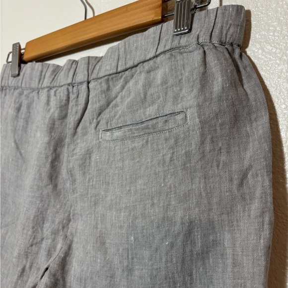 Saks Fifth Avenue 100% Linen Pants Heather Gray Size XS | capsule wardrobe | - Picture 5 of 8